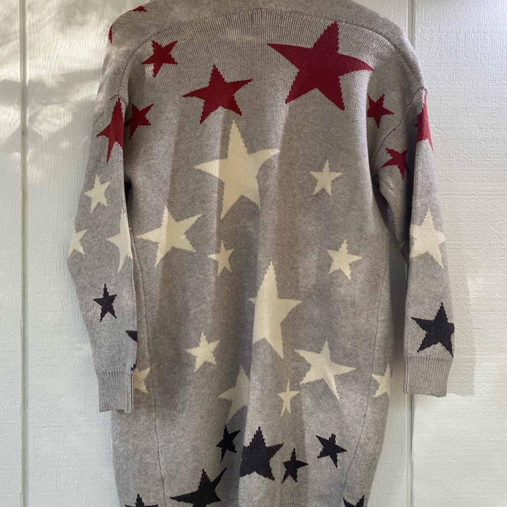 ModCloth Dreamers Star Patriotic Wrap/Sweater - XS